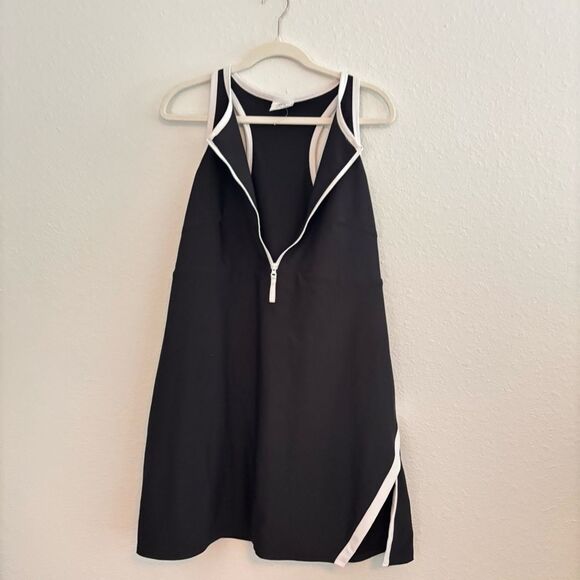 SAGE Collective Black and White w Zipper Ladies' Active Dress Skort  Size XXL - Picture 2 of 4